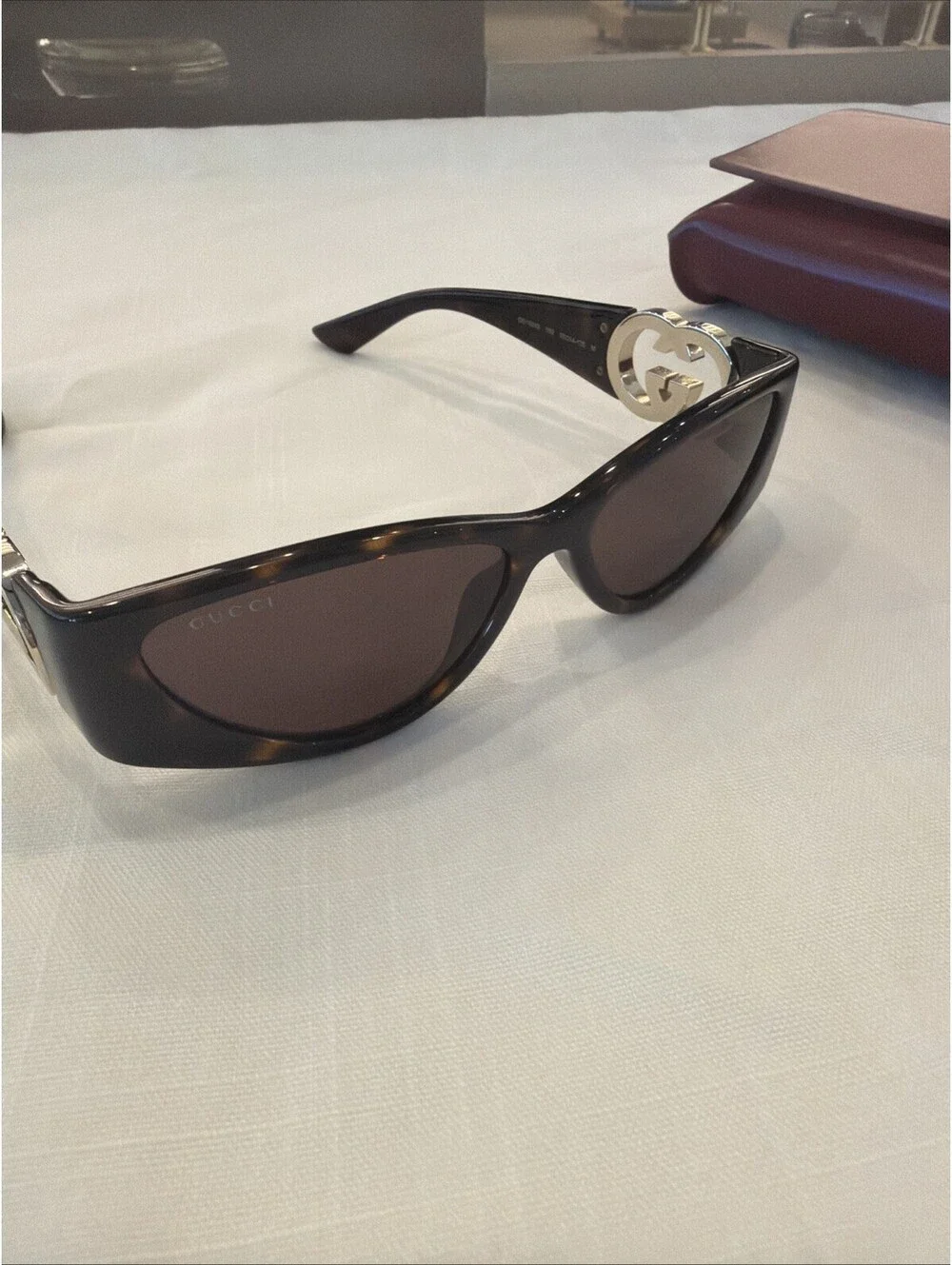 Gucci 90's look GG1824S Havana/Brown (002) Sunglasses As/is